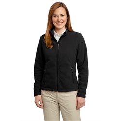 L217 - Ladies Fleece Jacket-Black