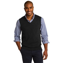 SW286 - Mens V-Neck Sweater Vest-Black