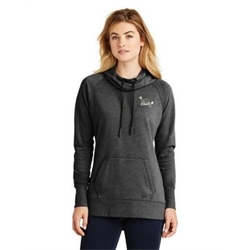 LNEA510 - New ERA Ladies Tri-Blend Fleece Pullover Hoodie-Black Heather
