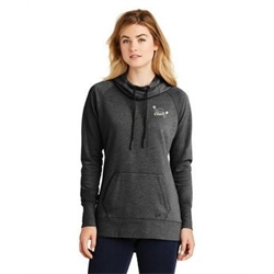 LNEA510 - New ERA Ladies Tri-Blend Fleece Pullover Hoodie-Black Heather