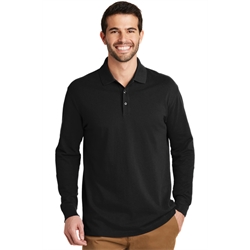 K8000LS - Mens Long Sleeve Polo-Black